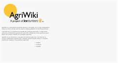 Desktop Screenshot of agriwiki.org